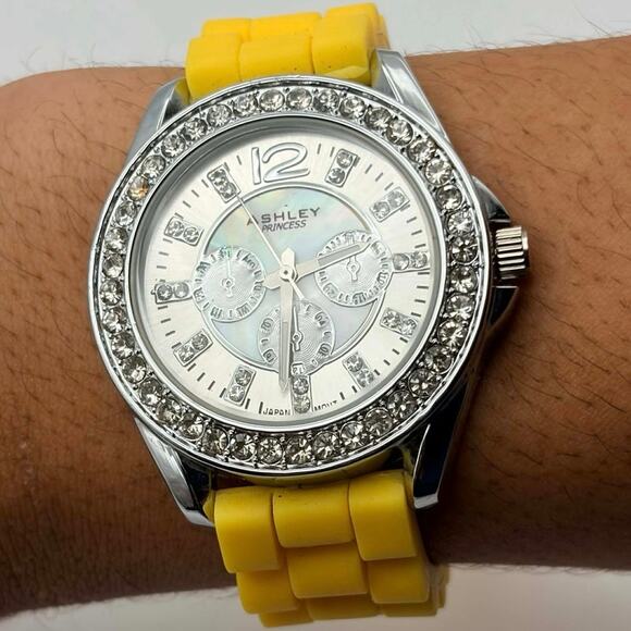 Yellow Ashley Princess Men’s Watch - Picture 2 of 5